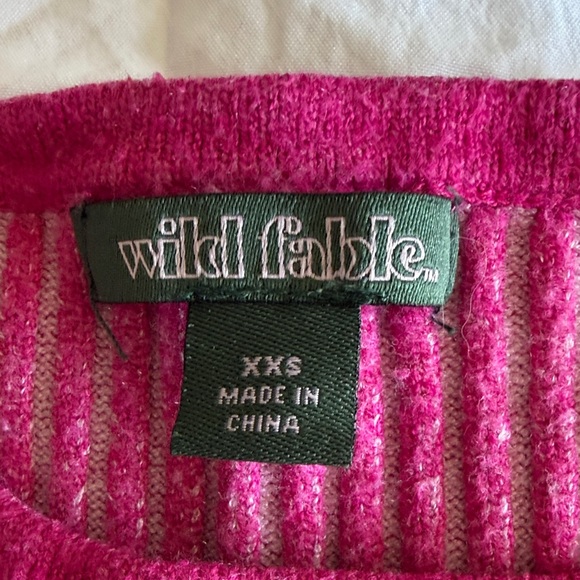 Wild Fable Fuchsia Ribbed Crop Top - Picture 2 of 3